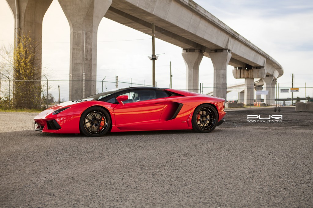 Lamborghini Aventador on PUR Wheels