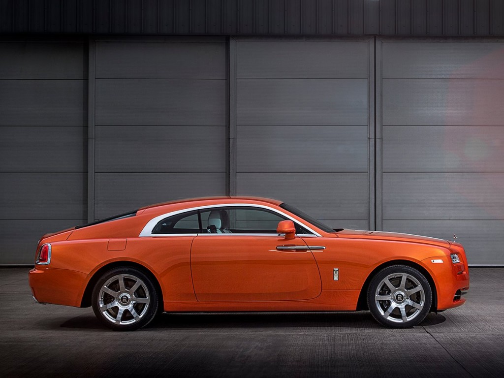 Metallic Orange Rolls-Royce Wraith