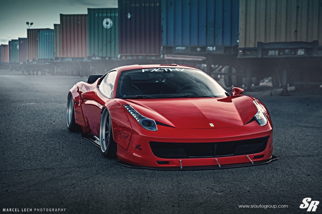 Ferrari 458 Italia Liberty Walk on PUR Wheels