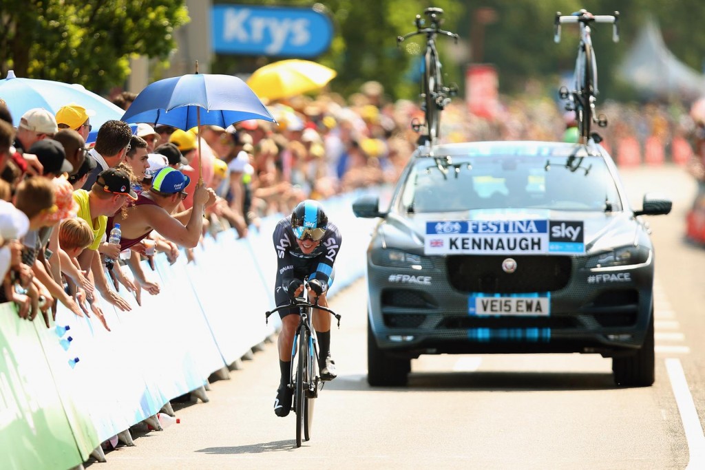 Jaguar F-Pace Prototype at 2015 Tour de France