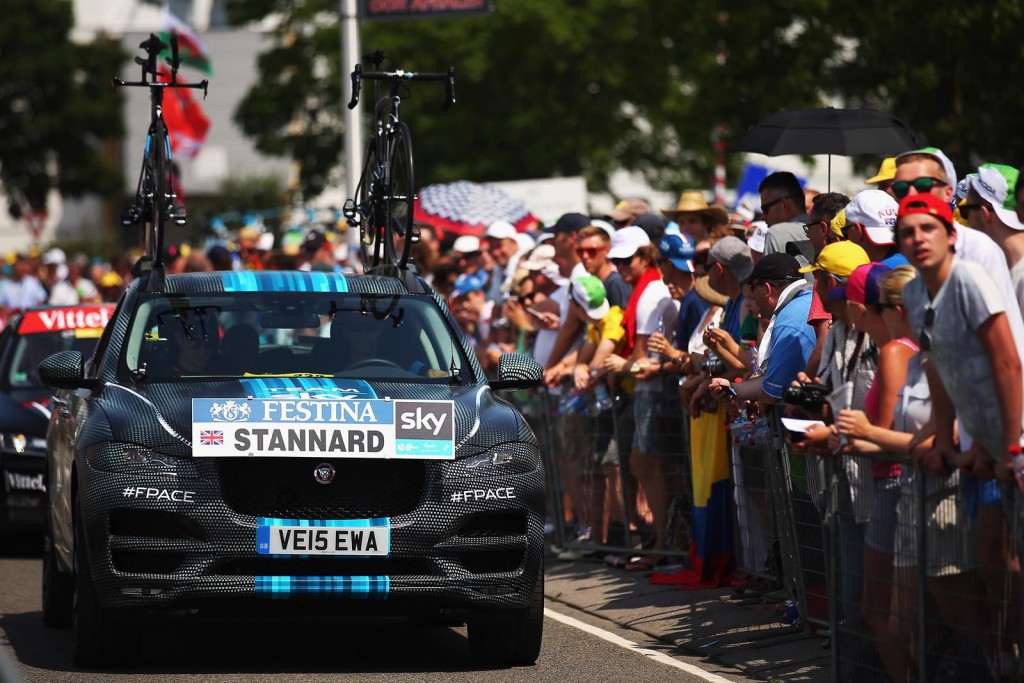 Jaguar F-Pace Prototype at 2015 Tour de France