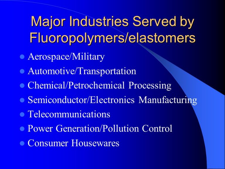 Understanding How Fluoropolymers Are Used by the Automotive Industry to