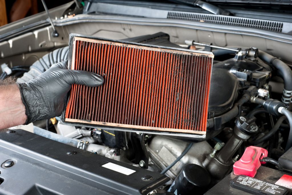 Clogged Air Filter Car Engine Losing Power