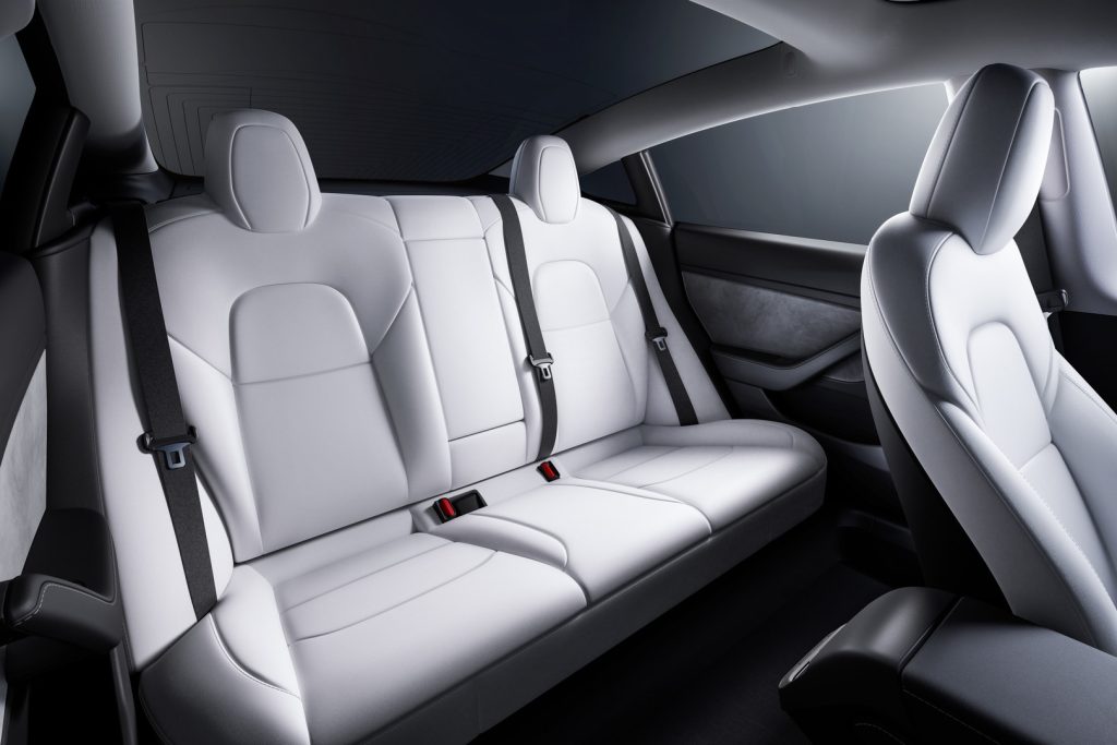 2022 Tesla Model 3 Back Seats Interior