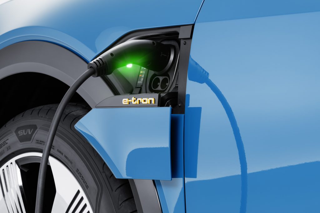 Audi e tron Charging Port