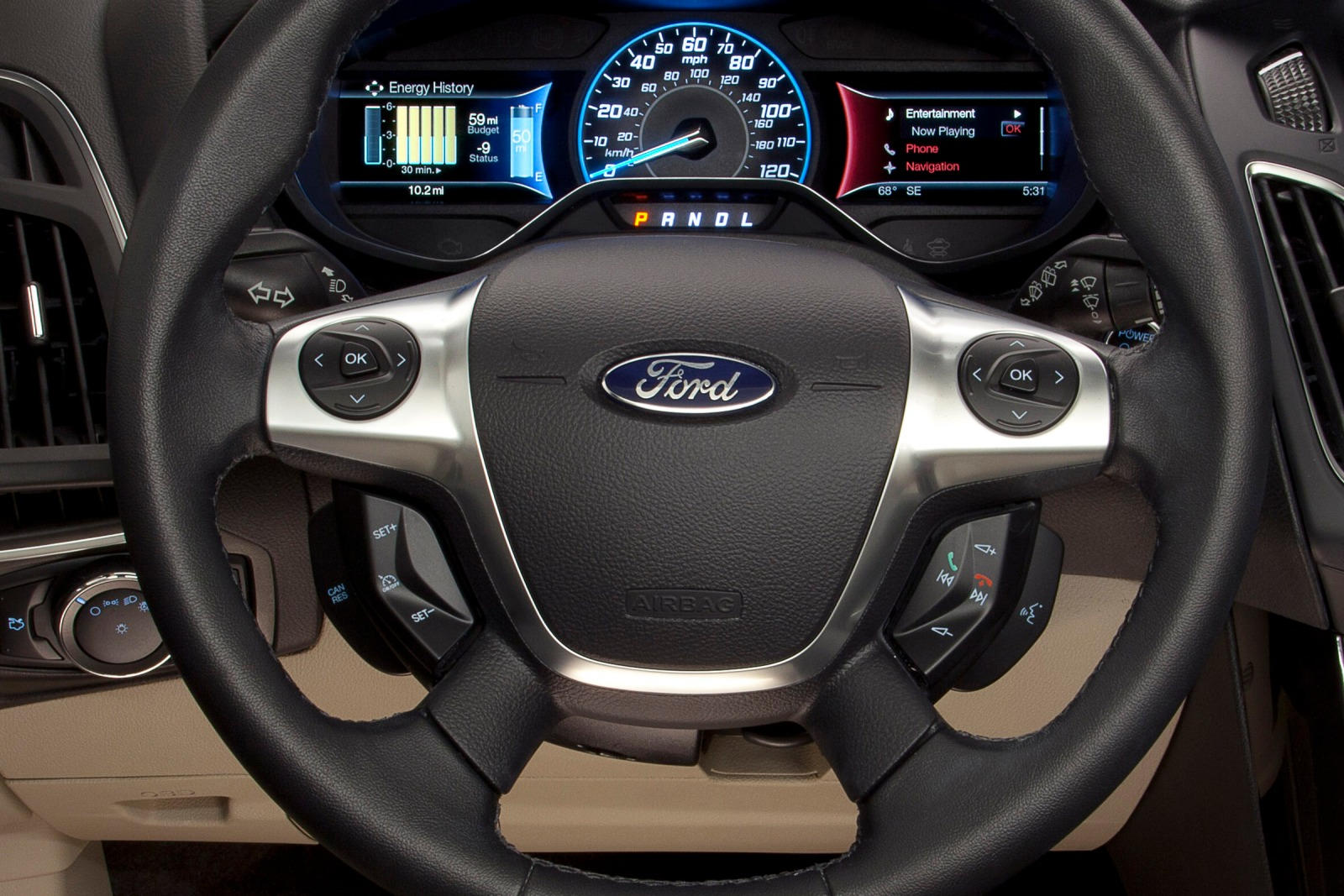2013 Ford Focus Electric Steering Wheel