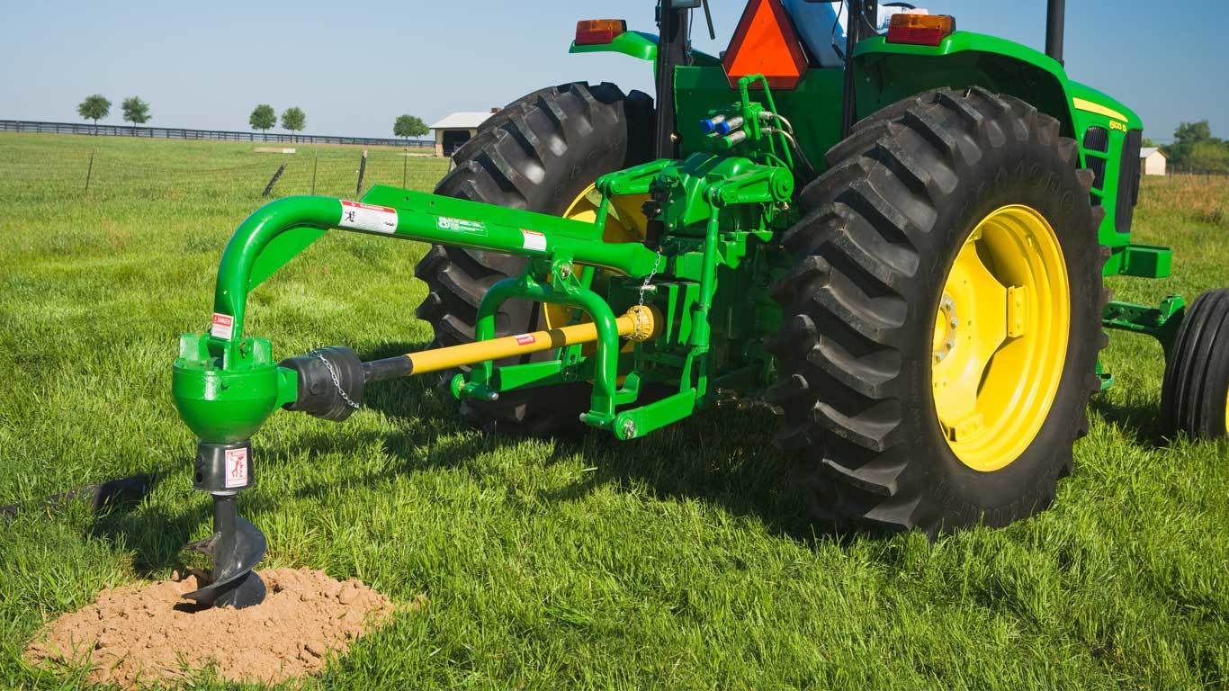 Tractor Auger in Action