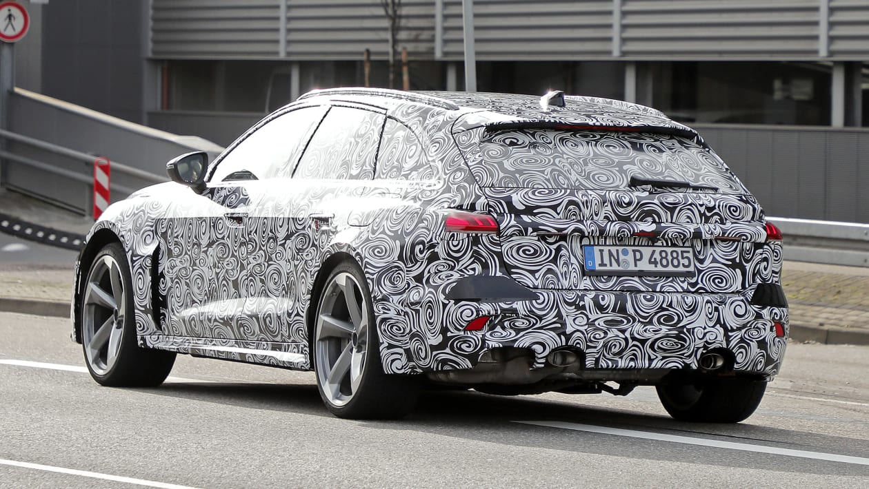 Auto & Bike Blog Spy Shots 2025 Audi RS5 Avant Plugin Hybrid Is Just